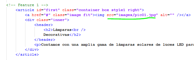 Paso 7 Buscar y sustituir imágenes pic01 en codigo - como crear una pagina web en html Paso 7 Buscar y sustituir imágenes pic01 en codigo - como crear una pagina web en html