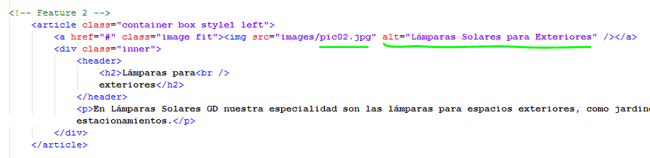 Paso 8 Describir imágenes con atributo alt - como crear una pagina web en html Paso 8 Describir imágenes con atributo alt - como crear una pagina web en html